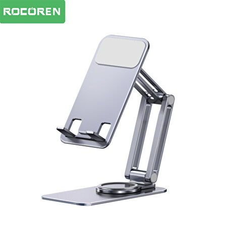 Rocoren 360° Döner Mekanizmalı Katlanabilir Alüminyum Telefon Standı