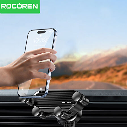 Rocoren Havalandırma Izgara Klipsli Araç İçi Telefon Tutucu