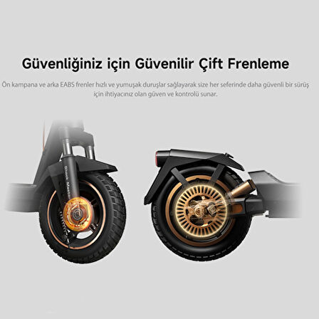 Gt3 Elektrikli Scooter - 700w Güç - 50 Km Menzil - %18 Eğim Perf. - 25 Km Hız-tcs - Çift Süspansiyon