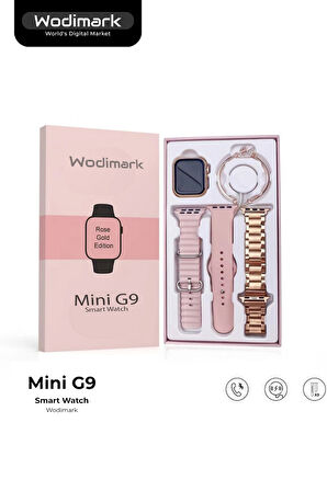 Kadın Akıllı Saat G9 Mini Flamingo Kolye Hediyeli Ios ve Android Uyumlu 41MM