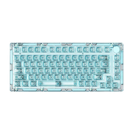 AKKO MONSGEEK ICE75 Clear Blue RGB Kablosuz Hotswap Mekanik Gaming Klavye