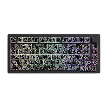 AKKO MONSGEEK M1 V5 Contour Lines Black RGB Kablosuz Hotswap Mekanik Gaming Klavye