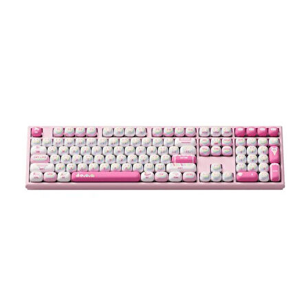 AKKO MONSGEEK MG108B Rainbow Marshmallows RGB Kablosuz Hotswap Mekanik Gaming Klavye