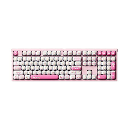 AKKO MONSGEEK MG108B Rainbow Marshmallows RGB Kablosuz Hotswap Mekanik Gaming Klavye