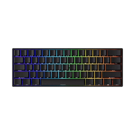 AKKO MONSGEEK FUN60 Pro Shine-Through Black Hall Effect Manyetik Switch ARGB Kablosuz Hotswap Mekanik Gaming Klavye