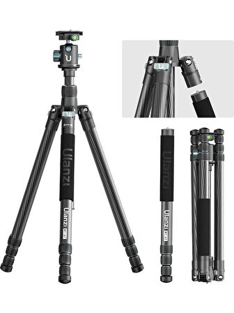 ULANZI Mt-61 Carbon Fiber Hafif Taşınabilir Travel Tripod Monopod OUTLET