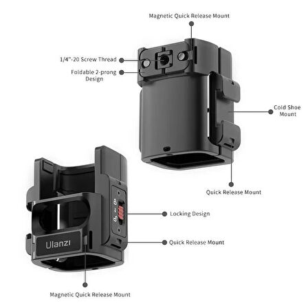 Ulanzi PK-06 DJI Osmo Pocket 3 İçin Genişletme Adaptörü