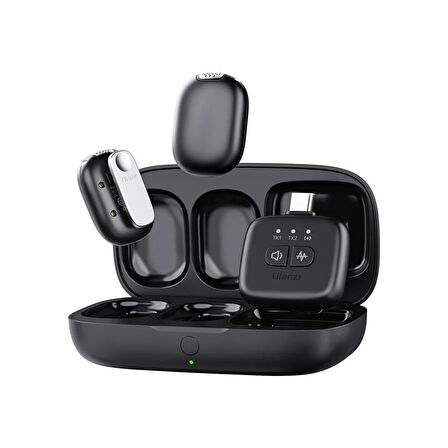 Ulanzi A30 Tiny 2 Kişilik Mikrofon Seti - Siyah