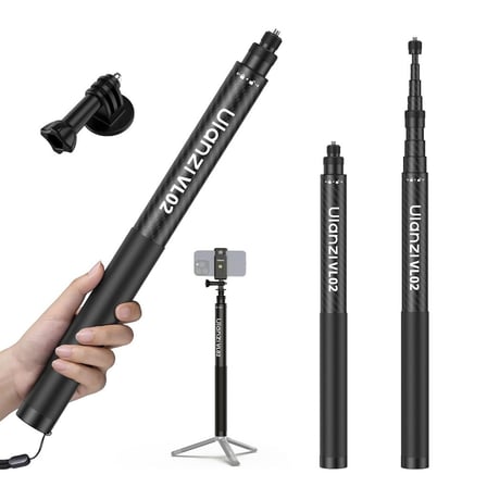 Ulanzi VL02 2.7 Metre Karbon Fiber Uzatılabilir Selfie Çubuğu 800g Taşıma Kapasiteli - T096