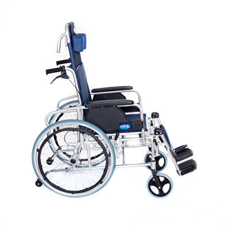 Comfort Plus Alüminyum Tekerlekli Sandalye | Sırtı Yatar Ayak Kalkar Ergonomik Tasarım KY954LGC-46