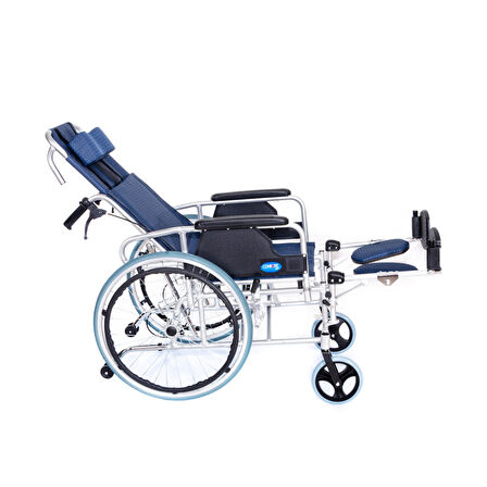 Comfort Plus Alüminyum Tekerlekli Sandalye | Sırtı Yatar Ayak Kalkar Ergonomik Tasarım KY954LGC-46