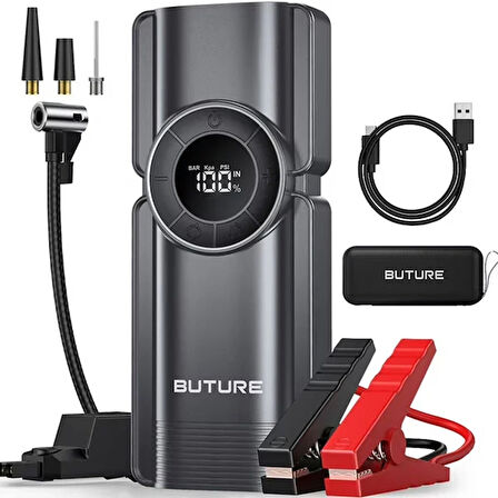 Buture Beta01 3500A 4 ın 1 20000mAh Taşınabilir Akü Takviye Kiti