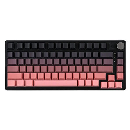 EPOMAKER HE75 Tri Mechanical Black Pink Flamingo Switch RGB Kablosuz Hotswap Mekanik Gaming Klavye