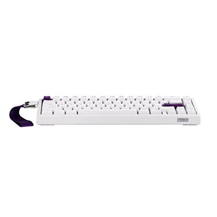 EPOMAKER HE68 White Purple Hall Effect Magnetic Pink Manyetik Switch RGB Hotswap Mekanik Gaming Klavye