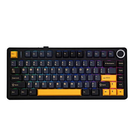 AULA F75 Siyah LEOBOG Icevein Switch RGB Kablosuz Hotswap Mekanik Gaming Klavye