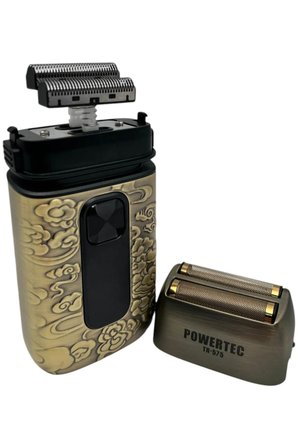 Powertec TR-575 Profesyonel Günlük Sakal Tıraş Makinesi (Çift Elek Başlıklı ve Yedek Başlık Hediyeli)