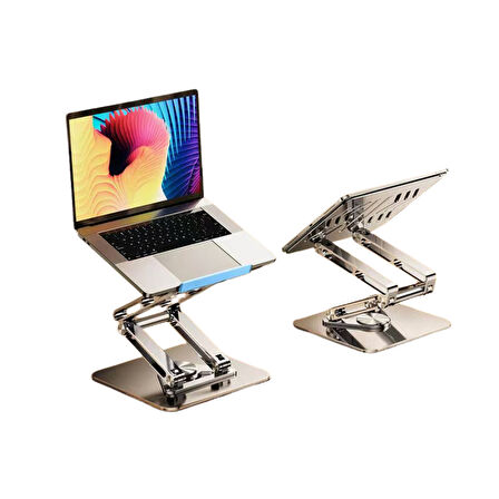 Rtako RS-CP84s 360 Derece Dönebilen 3 Kademeli Tablet Laptop Standı (Gri)