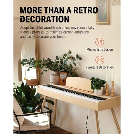 Donner DDP-80 Wooden Style Dijital Piyano (Naturel Wood)