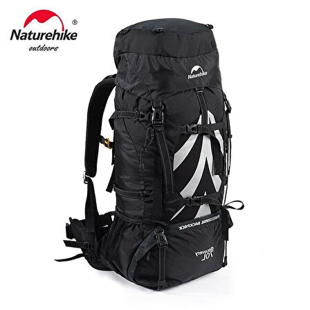 Naturehike Discovery 70+5 Lt Trekking Sırt Çantası Koyu Siyah