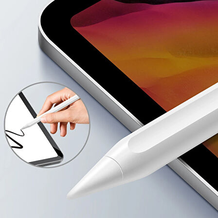 Keephone IPEN-03 iPad Uyumlu MagSafe Şarj Destekli Dokunmatik Stylus Kalem - Beyaz