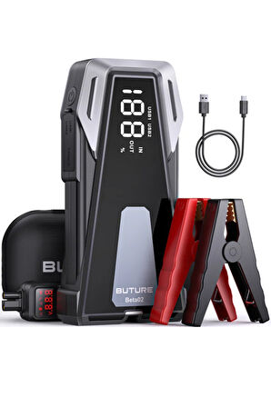 Buture Beta02 2500A 4 ın 1 21800mAh Taşınabilir Akü Takviye Kiti