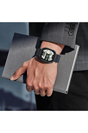 M11 Ultra Akıllı Saat,2.01 inç IPS Curved Ekran,Bluetooth Çağrı,Nabız Takibi,300mAh