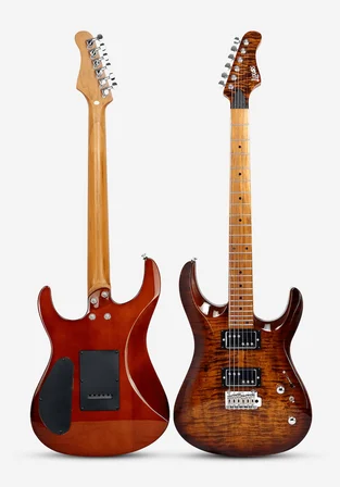 LUXARS S-G37-T SHB HH ELEKTRO GİTAR SPALTED HONEY BURST