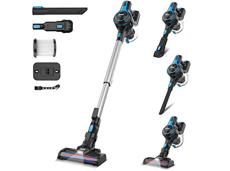 INSE N5S Cordless Vacuum Cleaner Şarjlı Dikey Süpürge Mavi