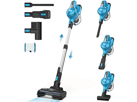 INSE S62 Cordless Vacuum Cleaner Şarjlı Dikey Süpürge Mavi