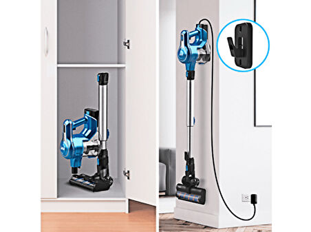 INSE S63 Cordless Vacuum Cleaner Şarjlı Dikey Süpürge Mavi