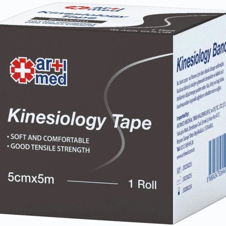 Artımed Kinesiyoloji Bandı Siyah 5 cm x 5 m