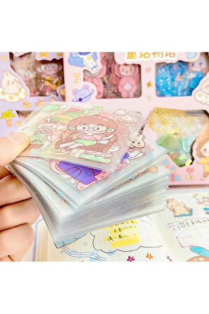 Sweet Dreams Temalı 100 Yaprak 4 Bölmeli Sticker Seti • Bullet Journal (GGK-DG047)