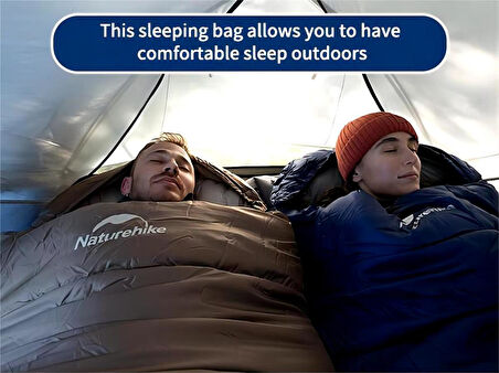 Naturehike MJ600 Mumya Tipi Pamuklu Uyku Tulumu Dark Brown