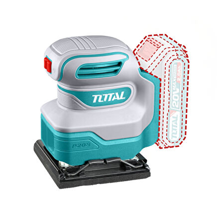 TOTAL LI-ION AKÜLÜ TİTREŞİMLİ ZIMPARA TSHSLI20141