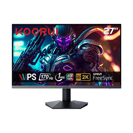 Koorui 27" GN07 170Hz 1ms IPS QHD (HDMI, DisplayPort) Gaming Monitör