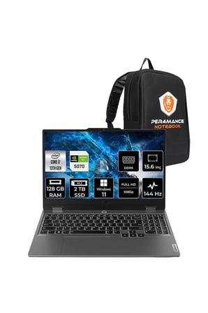 LOQ 15IRX10 i7 13650HX 128GB 2TB SSD RTX5070/8GB 115W 15.6" FHD 144Hz W11P Gaming Laptop