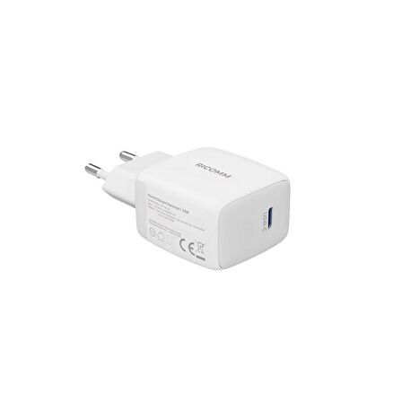 Ricomm 33W GaN USB-C Şarj Aleti iPhone & iPad & Samsung PPS PD Hızlı Şarj Cihazı + 2 Metre Type-C 60W Şarj Kablosu