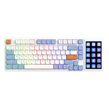 AJAZZ AKP815 Blue White Orange Huannuo Short Tea Switch RGB Mekanik Gaming Klavye