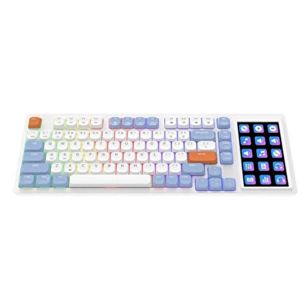 AJAZZ AKP815 Blue White Orange Huannuo Short Tea Switch RGB Mekanik Gaming Klavye