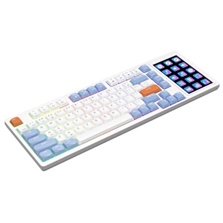 AJAZZ AKP815 Blue White Orange Huannuo Short Tea Switch RGB Mekanik Gaming Klavye