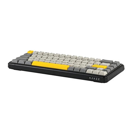 AJAZZ AK680 Max Gri Front Printed Magnetic Rice Manyetik Switch RGB Hotswap Mekanik Gaming Klavye