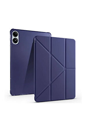 Redmi Pad Pro 12.1 Xiaomi Uyumlu Tablet Kılıf Kalem Bölmeli Uyku Modlu Standlı Trifolding Kılıf