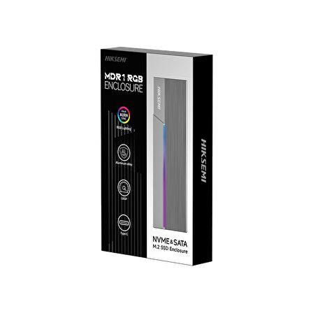 Hiksemi MDR1 USB 3.2 Type-C Support ASUS AURA SYNC RGB Lighting Up to 10Gbps Taşınabilir Harddisk