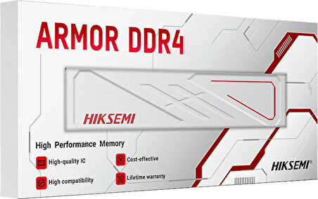 Hiksemi Armor 8GB 3200Mhz DDR4 HSC408U32E2 Beyaz PC Ram