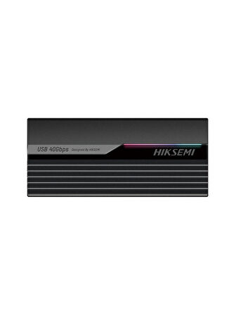 Hiksemi Mds4 Grey USB 4.0 Type-C  Rgb Lighting Support M.2 Nvme Protocol Up To 40GBPS Taşınabilir HDD Kutusu
