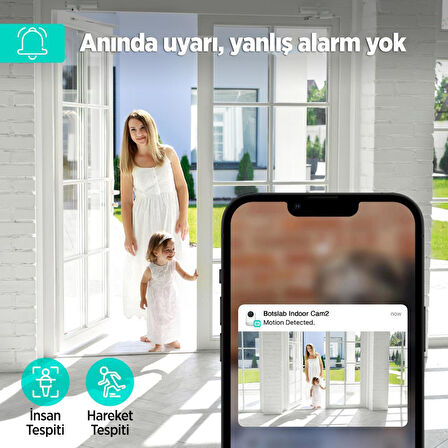 Botslab 360+ C211 2K Pro WiFi 360° Akıllı Güvenlik Kamerası Bebek Monitörü Evcil Hayvan Kamerası İç Mekan Kamerası IP Kamera Yeni Versiyon Siyah (Distribütör Garantili)