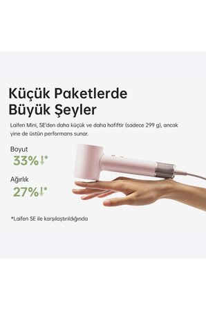 Laifen Mini Saç Kurutma Makinesi-Pembe (Laifen Türkiye Garantili)