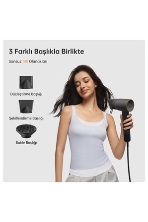 Laifen SE 2 Saç Kurutma Makinesi - Pastel Siyah (Laifen Türkiye Garantili)