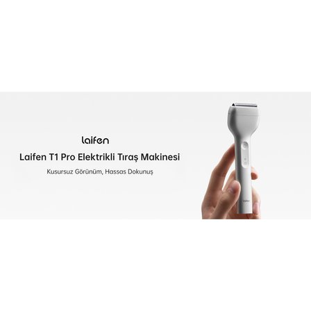 Laifen T1 Pro Tıraş Makinesi ve Sakal Düzeltici - Açık Gri (Laifen Türkiye Garantili)