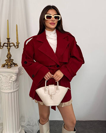 APOLET KUŞAK DETALI KAŞE KABAN